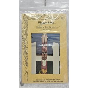 Polly VTG Picket Line Painting Herron UNCUT